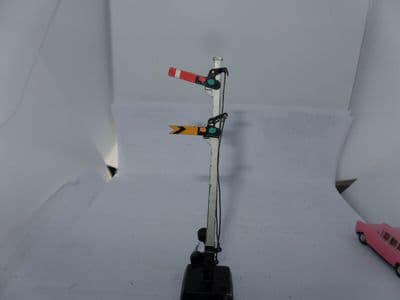 MECCANO HORNBY SERIES CLOCKWORK RAILWAY TWIN SIGNAL O GAUGE 0