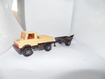 Mercedes Matchbox Superkings K30 Unimog and K30 Trailer 1978 Diecast Toy Vehicle