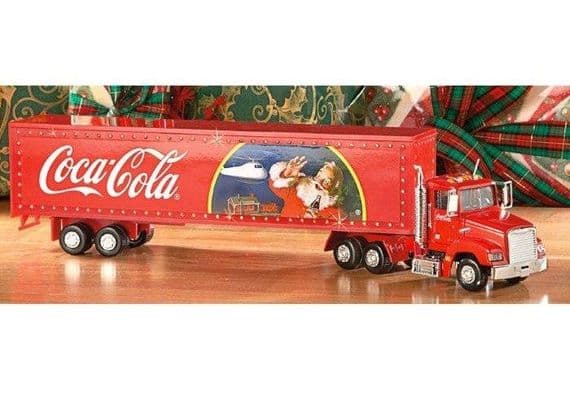 Motorcity Classics RIC 443012 1/43 O Scale Mack T Cab Coca Cola Christmas LED Lights