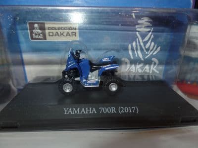 NDG1 1/43 Scale Yamaha 700R (2017) Quad Quadbike #262 Blue Collection Dakar
