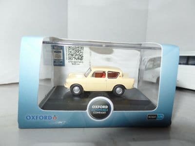 Oxford 76105005 105005 1/76 OO Scale Ford Anglia 105 Morocco Beige