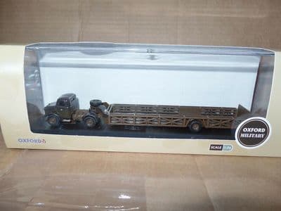 Oxford 76BD011 BD011 1/76 OO Scale Bedford OX Queen Mary Trailer RAF Salvage