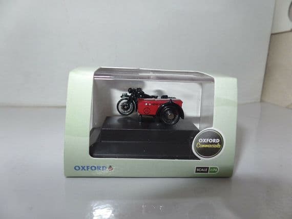 Oxford Diecast Royal Mail BSA Moto Avec Side-car – 1/76, Jauge OO, Modèle De Collection, Détail Soigné – 14 Ans+