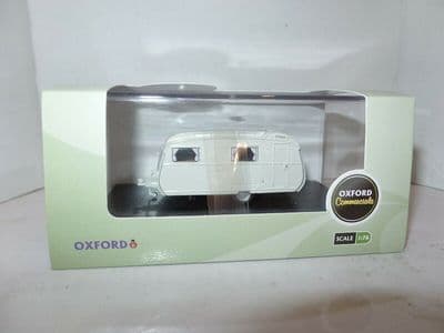 Oxford 76CC001 CC001 1/76 OO Carlight Continental Caravan Light Grey