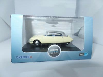 Oxford 76CDS006 CDS006 1/76 OO Scale Citroen DS DS19 Jonquil Yellow Silver