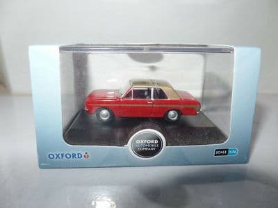 Oxford 76COR2006 COR2006 1/76 OO Scale  Ford Cortina MkII Red Gold Racing