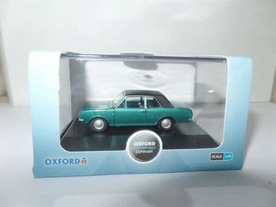 Oxford 76COR2007 COR2007 1/76 OO Scale Ford Cortina MkII Mk2 Aquatic Jade