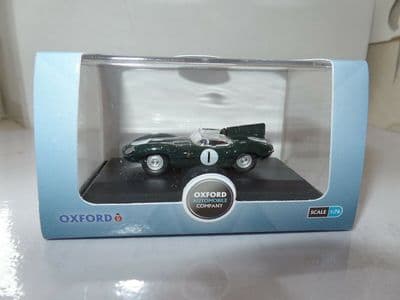 Oxford 76DTYP001 DTYP001 1/76 OO Jaguar D Type British Racing Green 1956 Le Mans