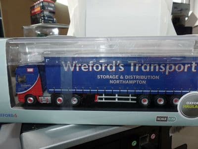 Oxford 76DXF002 DXF002 1/76 OO Daf XF Euro 6 Combitrailer Curtainside Wrefords PB