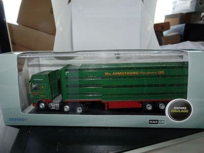 Oxford 76DXF003 DXF003 1/76 OO Daf XF Houghton Wm Armstrong Livestock Trailer