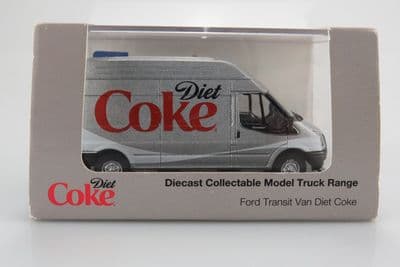 Oxford 76FT019CC FT019 1/76 OO Ford Transit Diet Coca Cola Coke Silver Script