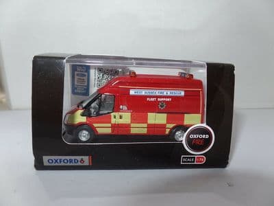 Oxford 76FT020 FT020 1/76 OO Ford Transit Van LWB High West Sussex Fire Brigade