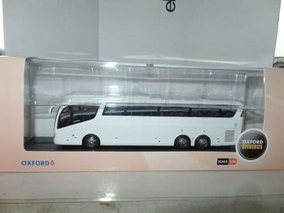 Oxford 76IRZ005 IRZ005 1/76 OO Scale Scania Irizar PB Coach Dealer White