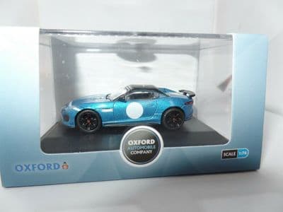 Oxford 76JFT002 JFT002 1/76 OO Scale Jaguar F-Type Project7 Ultra Blue Metallic