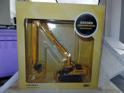 Oxford 76KOM002 KOM002 1/76 OO Scale Komatsu Eddie Stobart Rail Excavator