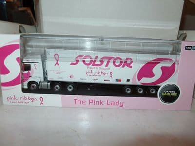 Oxford 76MB005 MB005 1/76 OO Mercedes Actros MP4 Solstor Pink Lady Ribbon Foundation MIMB