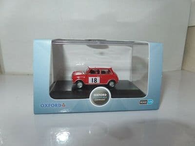 Oxford 76MCS001 MCS001 1/76 OO Scale Classic Mini Cooper 1968 Monte Carlo Rally