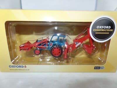 Oxford 76ML1001  ML1001 1/76 OO Scale JCB Major Loader MK1 Excavator Blue & Red