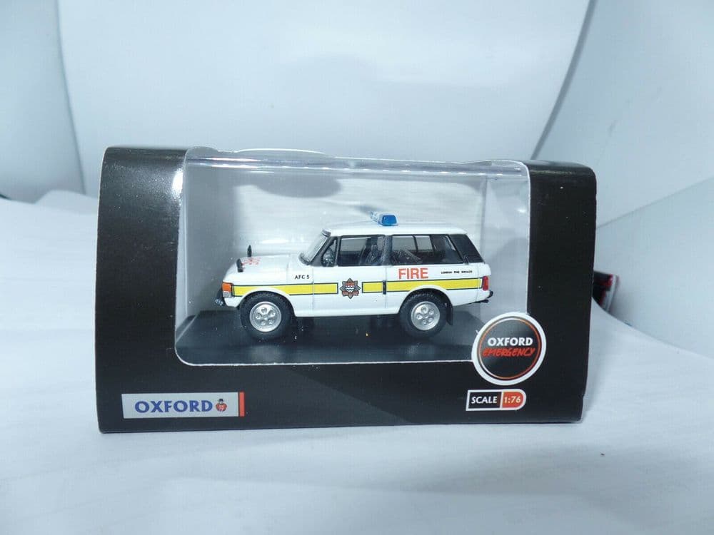 Oxford 76RCL004 RCL004 1/76 OO Range Rover Classic - London Fire Brigade
