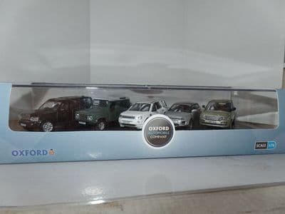 Oxford 76SET44 SET44 1/76 OO Land Range Rover Evoque Discovery Freelander Defender Vogue