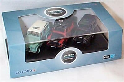 Oxford 76SET47 SET47 Land  Rover Defender 3 piece Heritage set Green Orange Black/Silver