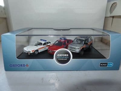 Oxford 76SET50 SET 50 1/76 Jaguar XJS Vectra Land Rover Met London Police Set