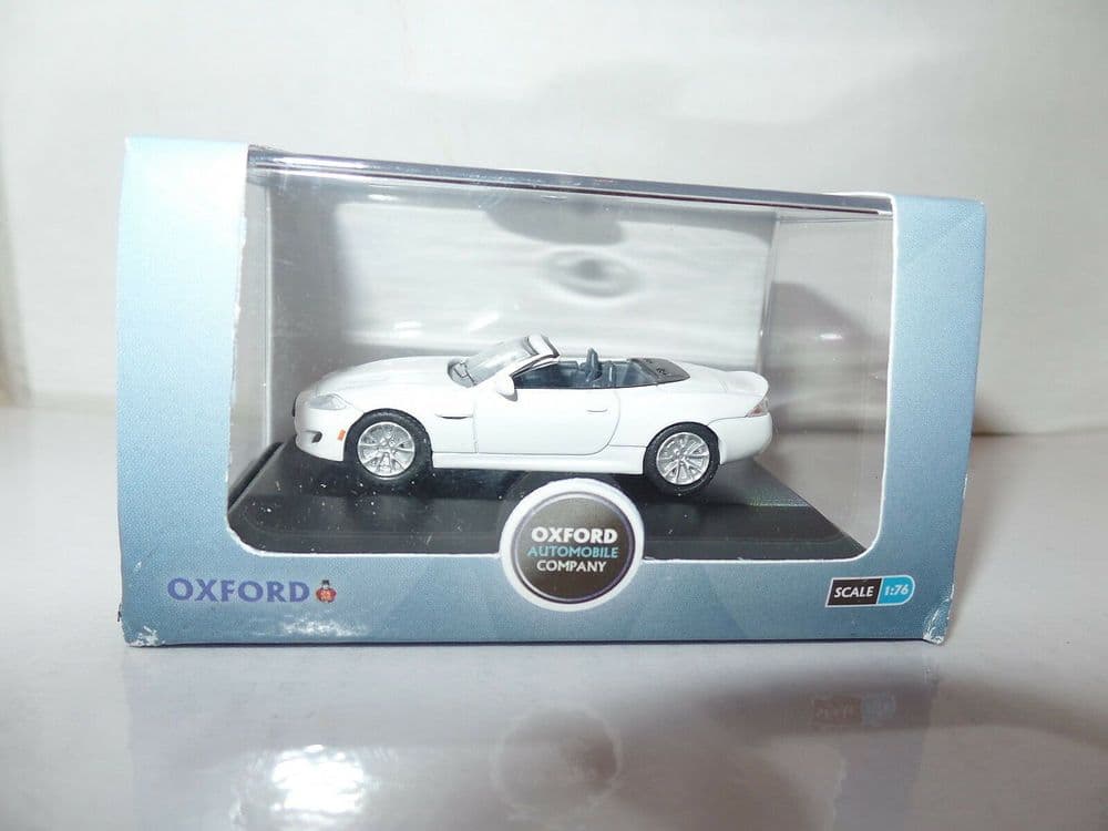 Oxford 76XK001 XK001 1/76 OO Scale Jaguar XK 2013 White Convertable