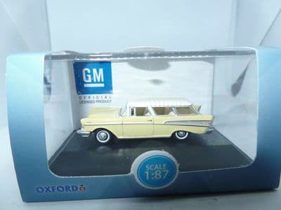 Oxford 87CN57004 CN57004 1/87 HO Scale Chevrolet Nomad Colonial Cream India Ivory