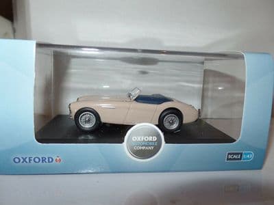 Oxford 43AH1002 AH1002 1/43 O Scale Scale Austin Healey 100 BN1 Coronet Cream Tonneau