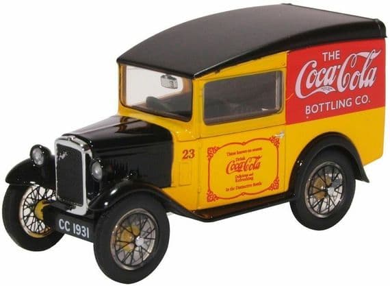 Oxford 43ASV008 ASV008 1/43 O Scale Austin 7 Seven RN Van  Coca Cola