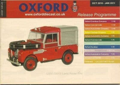 Oxford Diecast Catalogue 2010 October 2010 - January 2011 Landy fire