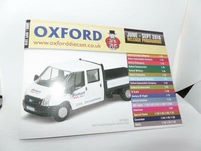 Oxford Diecast Catalogue 2018 June  -  September 2018 TPU001
