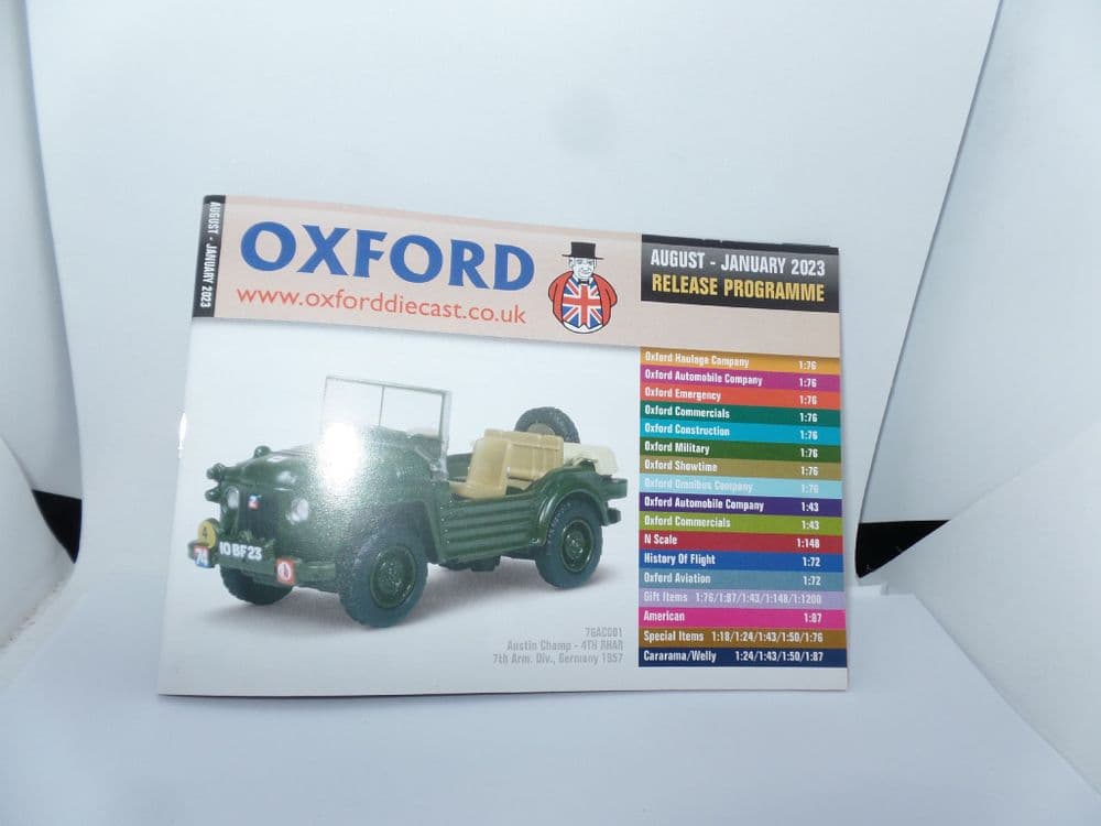 Oxford Diecast Catalogue August 2022 January 2023 Austin Champ