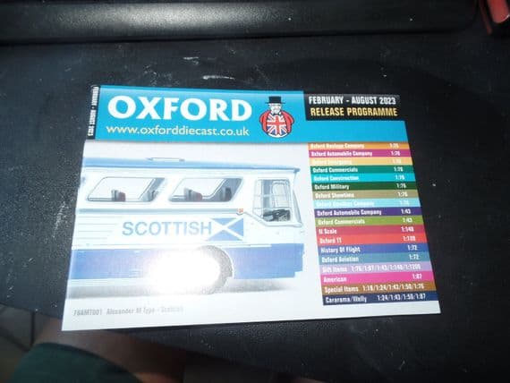 Oxford Diecast Catalogue February 2023 - August 2023 M Type Coach