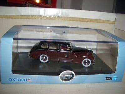 Oxford 43HPL001 HPL001 1/43 O Scale Black Burgundy Rothchild Humber Pullman Limousine