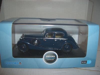 Oxford 43JSS006 JSS006 1/43 O Scale Jaguar SS 2.5 Saloon Dark Blue