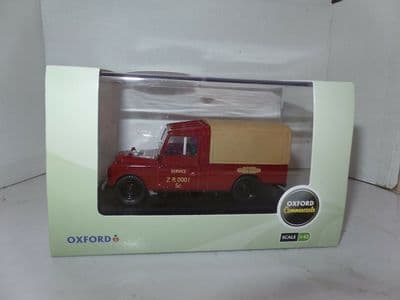 Oxford 43LAN1109009 1/43 Land Rover Series 1 109in Canvas British Railways Maroon