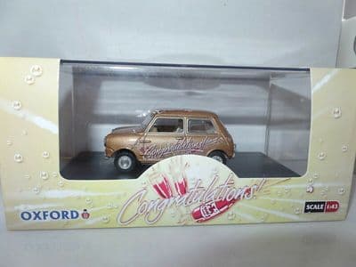 Oxford 43MIN018 MIN018 1/43 BMC Mini Car Congratulations Exam Engagement Retirement Gift