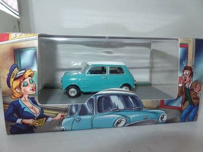 Oxford 43MIN020 MIN020 1/43 Scale BLMC Mini Blue Traffic Warden You've Been Nicked