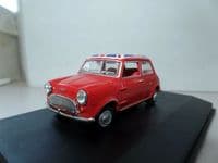 Oxford 43MIN023 MIN023 1/43 O Austin Mini Cooper Car Tartan Red Union Jack Roof
