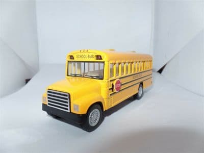 Peterkin 1/100 Scale GMC American Yellow School Bus Friction Drive
