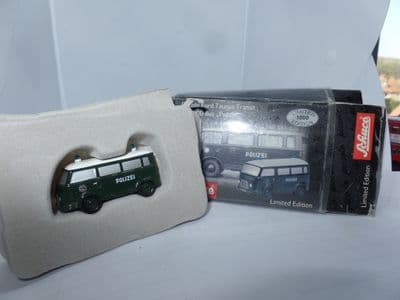 Schuco 1/90 05992 Piccolo Ford Fk1000 Bus Polizei Police Hamburg