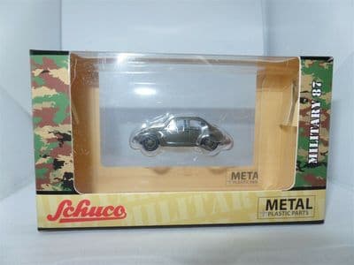 Schuco 26431 1/87 Scale Volkswagen VW Kaefer Beetle 1200 Army Matt Green