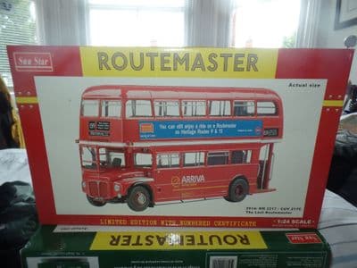 Sun Star H2914 2914 1/24 Arriva London Transport Last Routemaster Bus Red 159