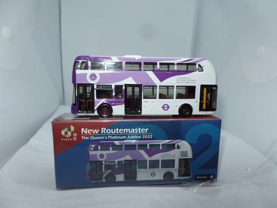 Tiny 64012 1/120 Scale New Routemaster Queens Platinum Jubilee Transport for London