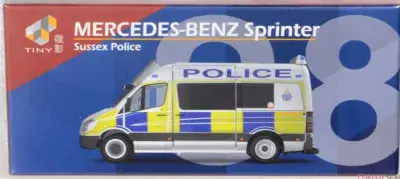 Tiny 64316 1/76 OO  Scale Mercedes Sprinter Van Sussex Police Riot Shield