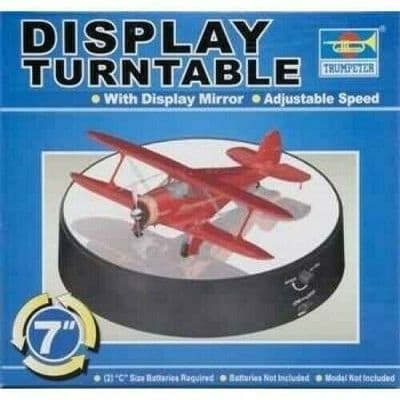Trumpeter TM09835 TURNTABLE DISPLAY 7 inch 182mm x 42mm Battery Operated 2 Speed