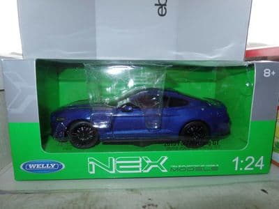 Welly 24062 1/24 Scale Ford Mustang GT Blue Metallic 2015 