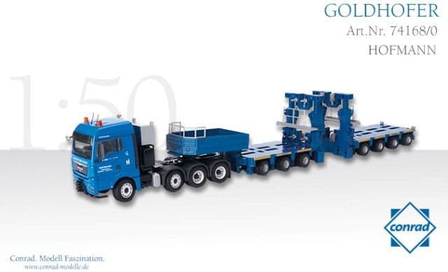 CONRAD MAN TGX SLT mit Goldhofer Semi-Tieflader MAXIMUM 1:50 OVP 70178/1 EUR 129,95 - FR