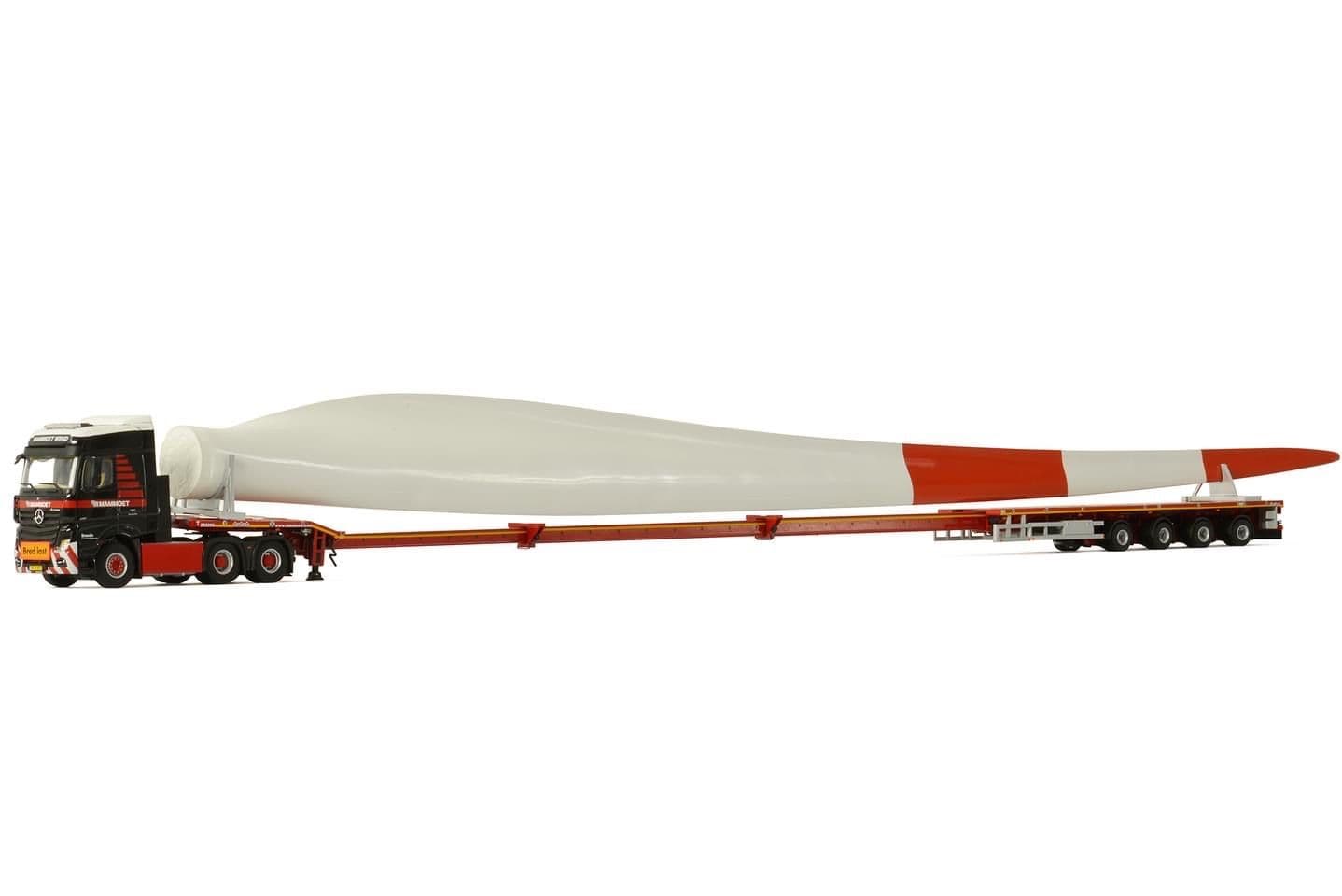 WSI 1/50 スカニア Windmill トレーラー Nooteboom 01-1971/ 545.62.70 Scania 1:50, R Streamline Topline